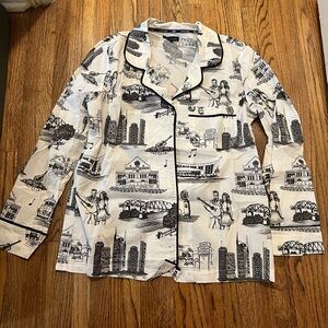 Katie Kime Nashville Print Pajama Set Size M